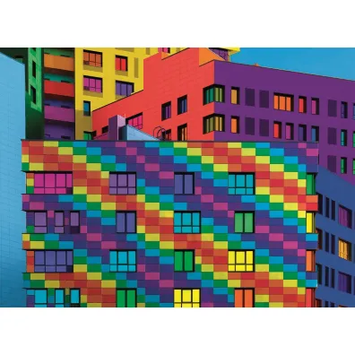 Puzzle 500 el. Color boom. Kwadraty Clementoni