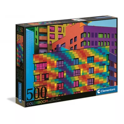 Puzzle 500 el. Color boom. Kwadraty Clementoni