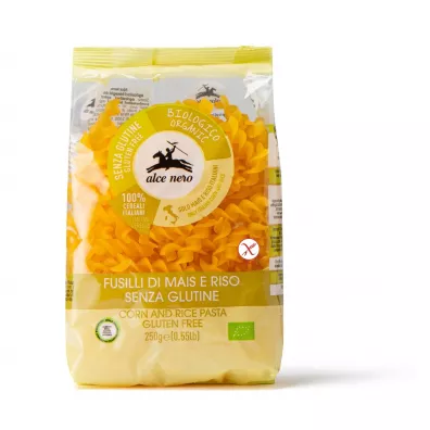 Alce Nero Makaron kukurydziano-ryowy fusilli bezglutenowy 250 g Bio