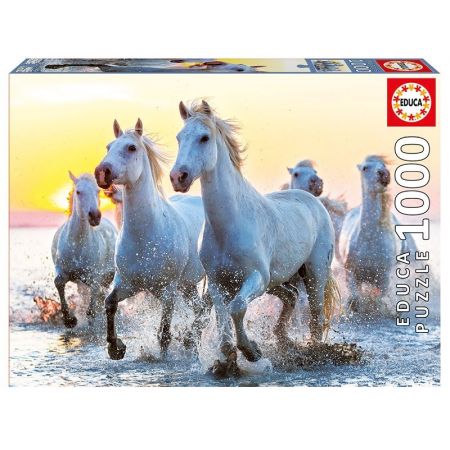 Puzzle 1000 elementw, White Horses at Sunset