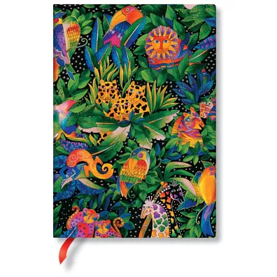 Paperblanks Notatnik Jungle Song midi linia