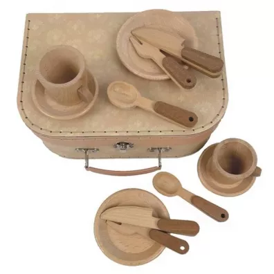 Zestaw �niadaniowy drewniany w walizce Egmont Toys