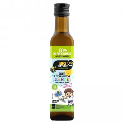 Big Nature Olej dla dzieci z czarnuszki toczony na zimno - suplement diety 250 ml