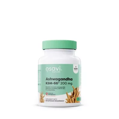 Osavi Ashwagandha KSM-66® 200 mg suplement diety 60 kaps.