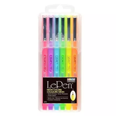 Marvy Cienkopisy Neon 6 kolor�w