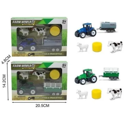 Zestaw farma traktor z akcesoriami MIX Merkpol