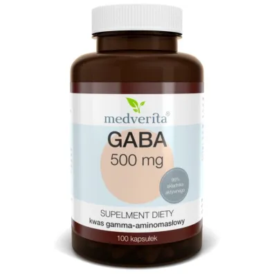 Medverita Gaba 500 mg Suplement diety 100 kaps.
