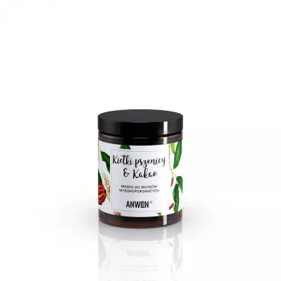 Anwen Maska do w�os�w wysokoporowatych Kie�ki pszenicy i kakao 180 ml