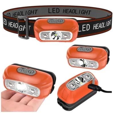 LeanToys Latarka czo�owa LED dwa tryby �adowanie USB