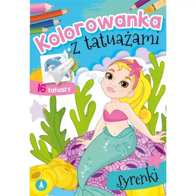 Kolorowanka z tatuaami. Syrenki