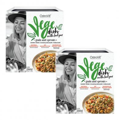 OstroVit Danie wege z kasz bulgur i kiekami Zestaw 2 x 280 g