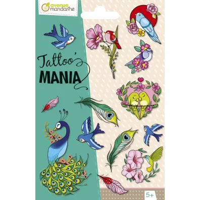 Avenue Mandarine Tatua�e Tattoo Mania Ptaki