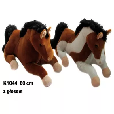 Pluszak Ko� z g�osem 60cm Le��cy SUN-DAY K1044