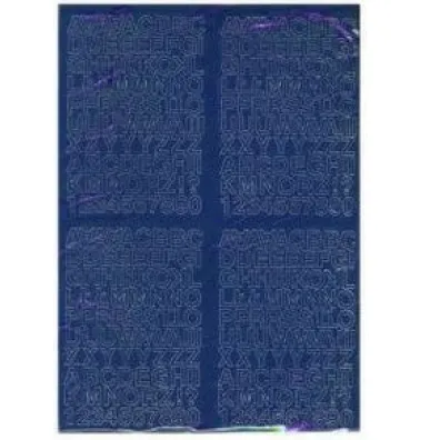 Artdruk Litery samoprzylepne 0,7 cm 8 arkuszy niebieskie