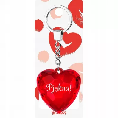 Be-Happy Gifts Brelok serce - Pi�kna!