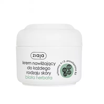 Ziaja Krem nawil�aj�cy do ka�dego rodzaju sk�ry Bia�a Herbata 50 ml
