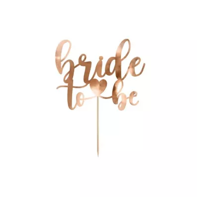 PartyDeco Topper Bride to be r�owe z�oto 17.5 cm