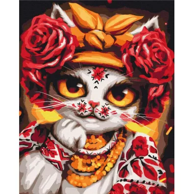 Twoje Hobby Malowanie po numerach - Kotka R�a 40x50cm