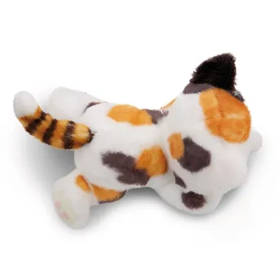 NICI 61332 Maskotka kotek w plamki 12cm w koszyku zielonym