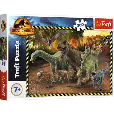 Puzzle 200 el. Dinozaury z Parku Jurajskiego Trefl