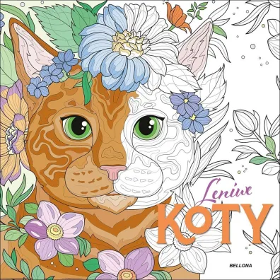 Leniwe koty (kolorowanka)