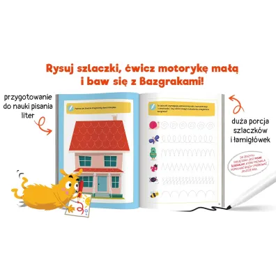 Bazgraki pisz� po �ladzie. Szlaczki. Kapitan Nauka