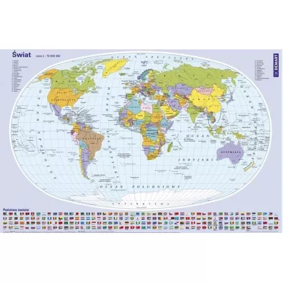 Demart Podkadka na biurko Mapa wiata.
