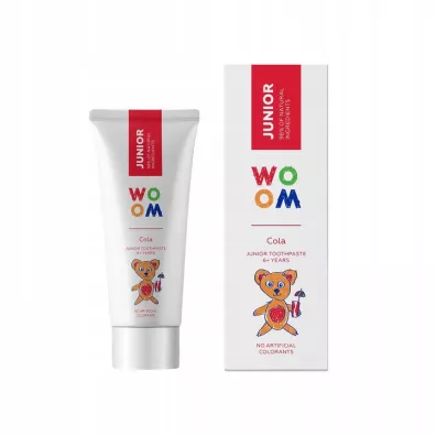 Woom Junior naturalna pasta do zbw dla dzieci 6+ lat Cola 50 ml