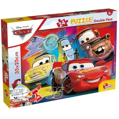Puzzle dwustronne 24 el. Cars Lisciani