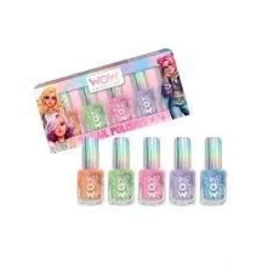 Zestaw pastelowych lakier�w do paznokci 5szt. WOW00110 KIDS EUROSWAN