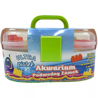 Ultra Piasek - walizka - 1 kg piasku Podwodny zamek (8 foremek + 2 narz�dzia) Epee