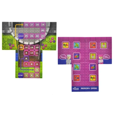 Klocki konstrukcyjne Block&Steps Smok i zamek +Gra planszowa 3w1