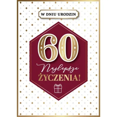 Armin Style KARNET URODZINY 60 B6 Z KOP AS GM-1220 FOL