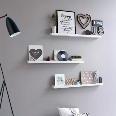 Songmics Pywajca pka cienna  biaa 110 cm