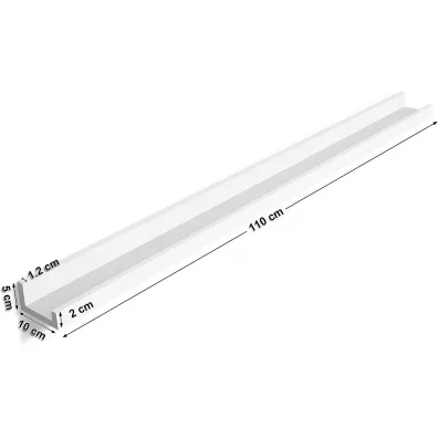 Songmics Pywajca pka cienna  biaa 110 cm
