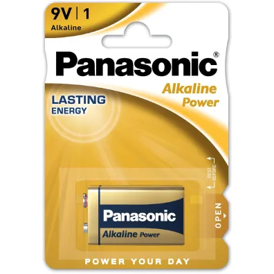Panasonic 6LR61 9V Alkaline Power battery 1 pc. 1 szt.