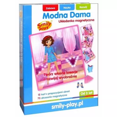 Puzzle Ukadanka magnetyczna Modna Dama Smily Play