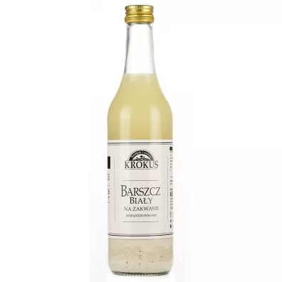 Krokus Barszcz bia�y na zakwasie niepasteryzowany 480 ml