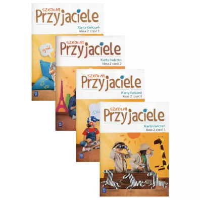 Szkolni przyjaciele. Edukacja wczesnoszkolna. Karty �wicze�. Cz�� 1-4. Klasa 2