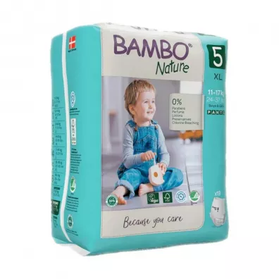 Bambo Nature Pieluchomajtki 5 Junior (11-17 kg) 19 szt.