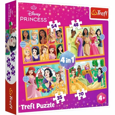 Puzzle 4w1 - Bajkowe historie (35+48+54+70 el.) Trefl