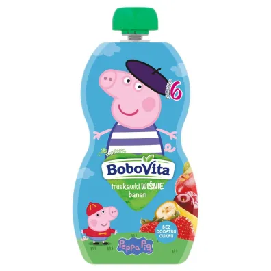 �winka Peppa Mus truskawki i wi�nie z bananem po 6 miesi�cu 100 g