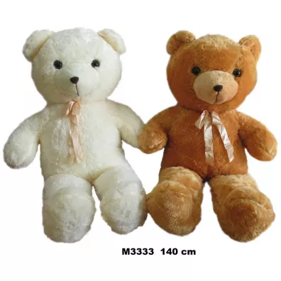 Pluszak Mi� 140cm Siedz�cy z kokard� SUN-DAY M3333