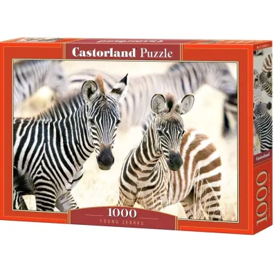 Puzzle 1000 el. Young Zebras Castorland