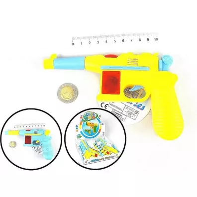 Pistolet �wiat�o i d�wi�k 17x10x3cm Adar