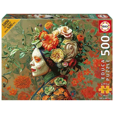 Puzzle 500 el. Kr�lowa jaszczurek Educa