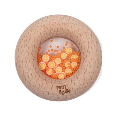 Grzechotka sensoryczna, pomara�cza Petit Boum