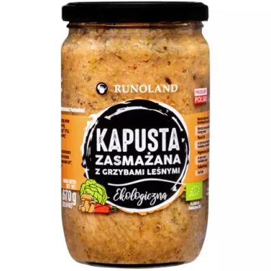 Runoland Kapusta kiszona zasma�ana z grzybami le�nymi 670 g Bio