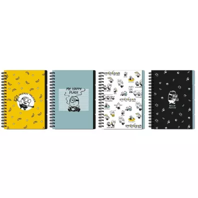 Beniamin Ko�ozeszyt B5 z mikroperforacj� oraz kieszonk� na notatki Minionki kratka 96 kartek