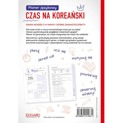 Planer j�zykowy. Czas na korea�ski. Poziom A1-B1